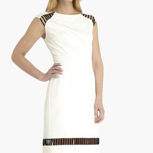 CATHERINE MALANDRINO  Olivia Black & White Sleeveless Dress